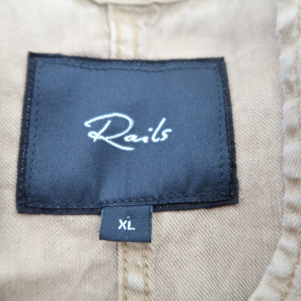 Rails Collins Jacket Tan Toffee Linen And Cupro B… - image 6